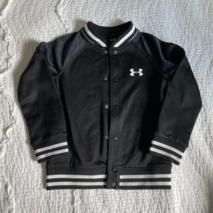 Super cute with a varsity jacket look!